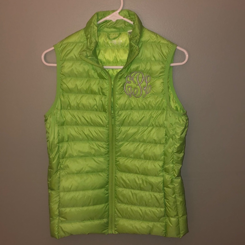 3 items-raincoat/vest/sweatshirt. monogrammed EPL